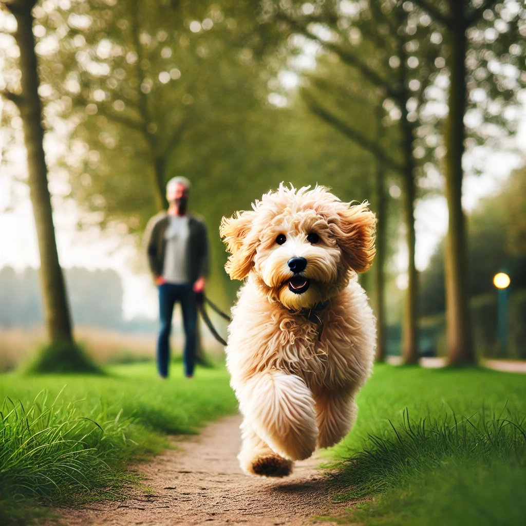 loslopen doodle hond